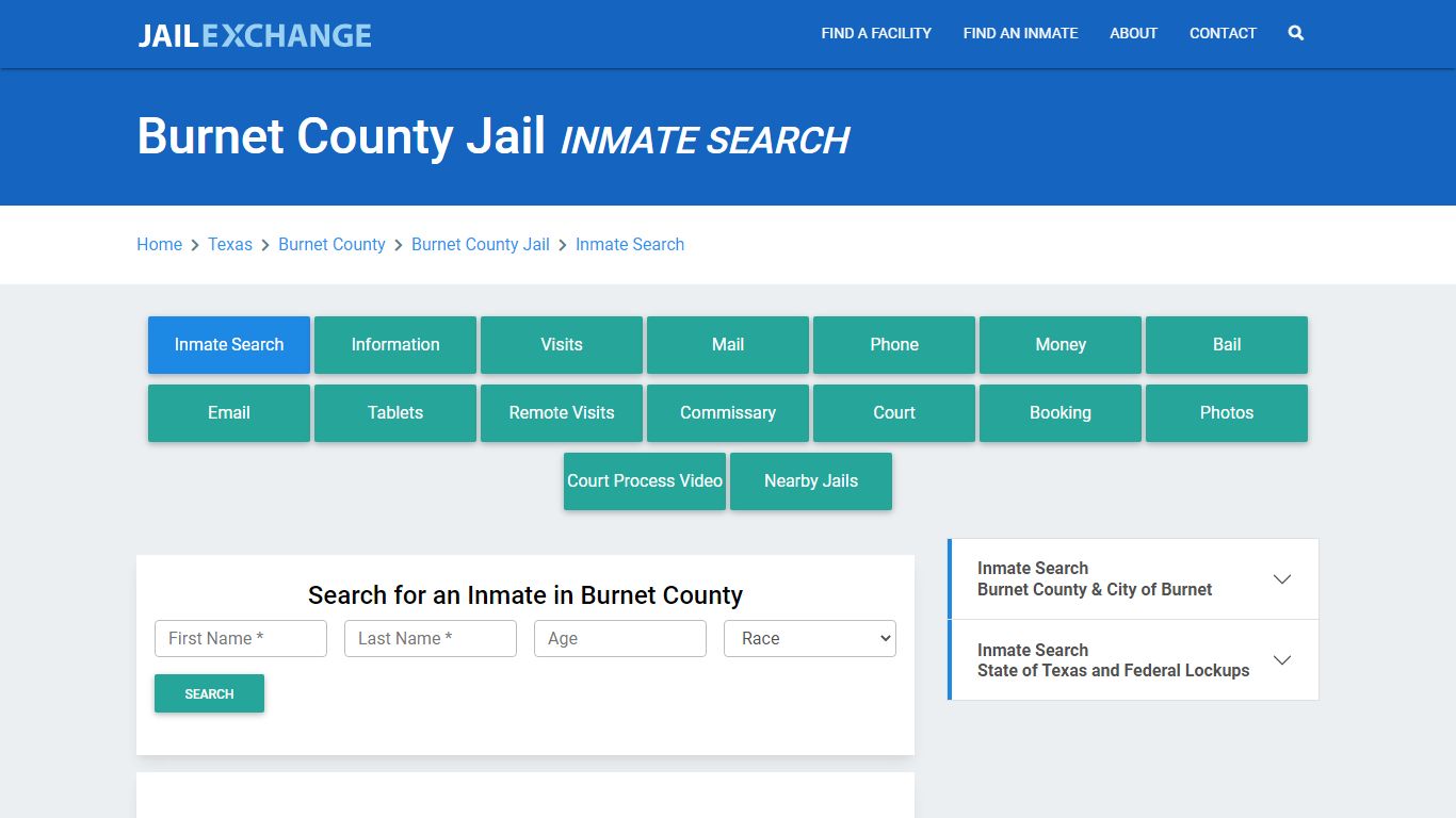 Burnet County Jail, TX Inmate Search: Roster & Mugshots