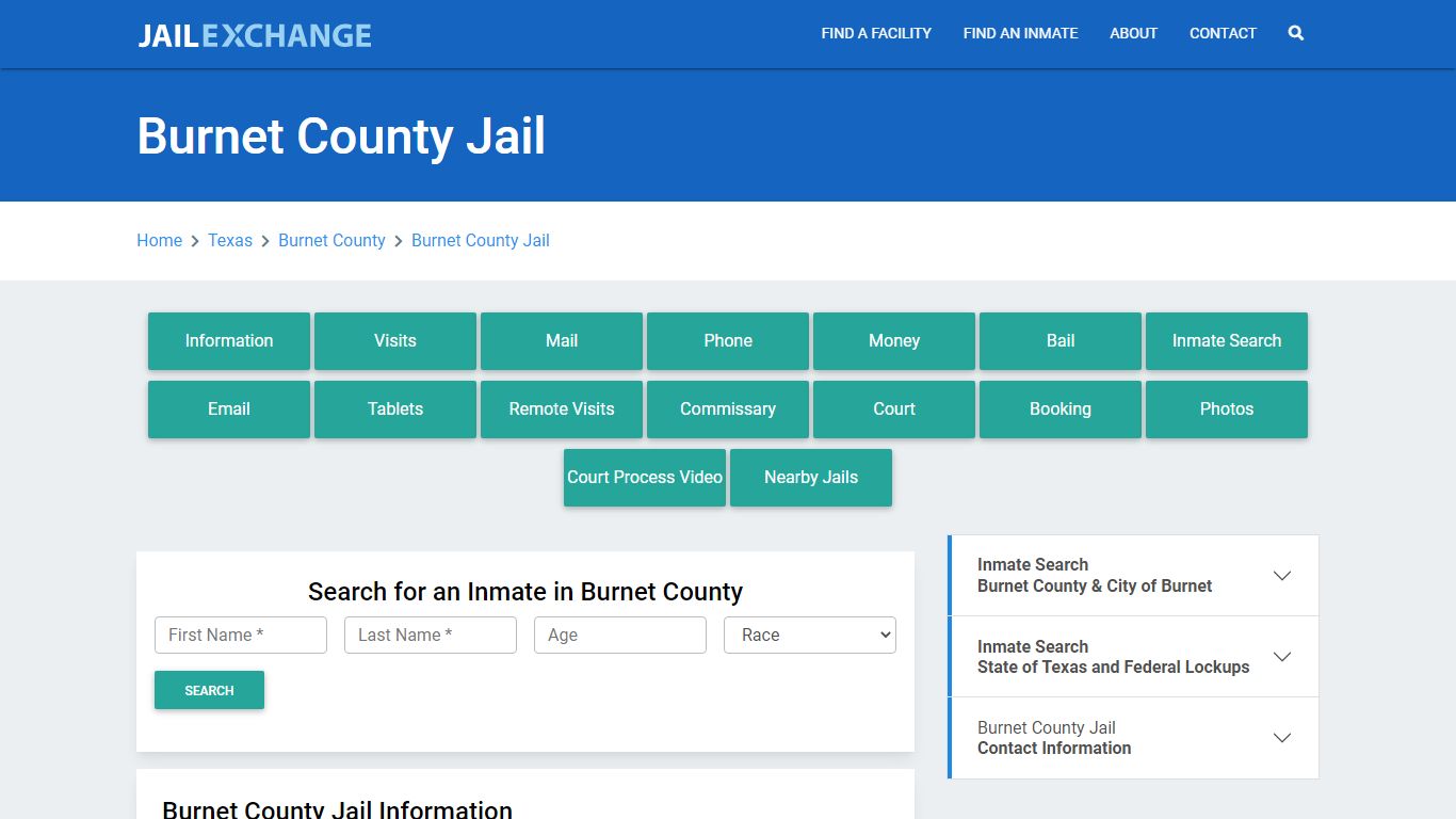 Burnet County Jail Roster Lookup, TX, Inmate Search